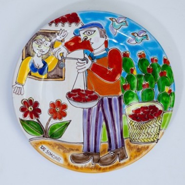 Piatto tondo DS 18 cm Pesatura della Frutta PT18DS-39 Piatto tondo DS 18 cm Pesatura della Frutta PT18DS-39